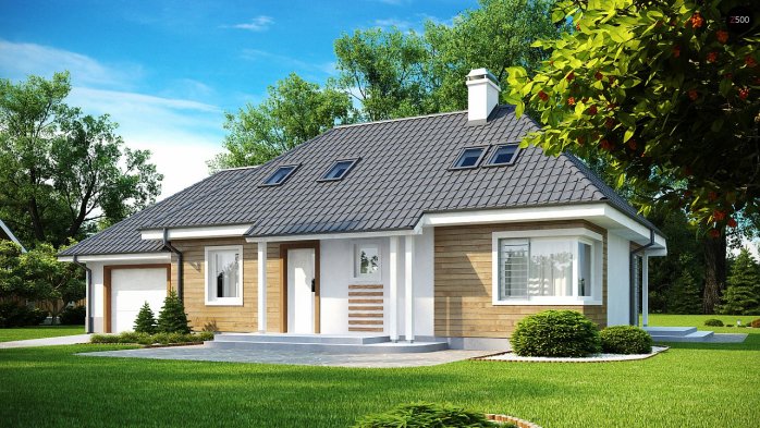 Проект дома U105 - 2 С мансардным этажом дома в Киеве