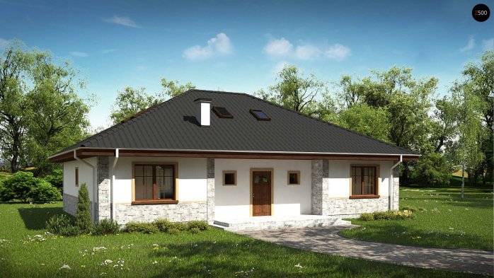 Проект дома U10 stu 30 - 1 С мансардным этажом дома в Киеве