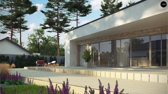 Проект дома Ux71 - 8 Одноэтажные дома в Киеве