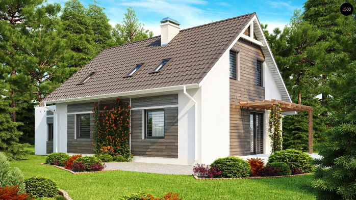 Проект дома U117 - 2 С мансардным этажом дома в Киеве