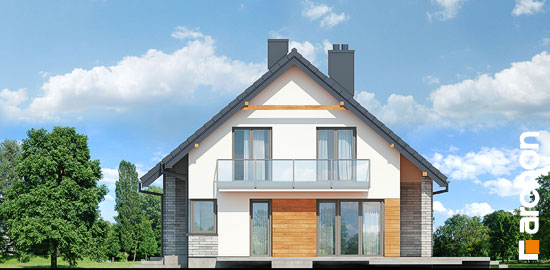 Проект дома Дом в аурорах 2 - 4 С мансардным этажом дома в Киеве