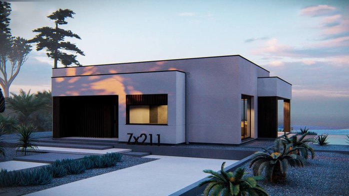 Проект дома Ux211 - 1 Одноэтажные дома в Киеве