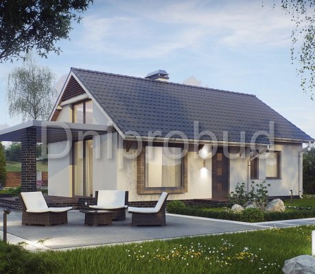 Одноэтажный дом в селе Глебовка