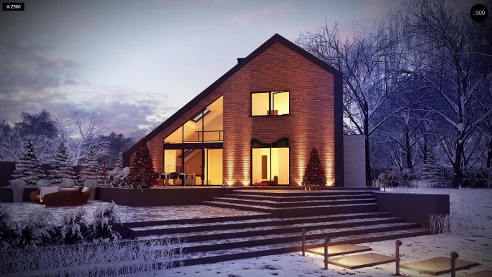 Проект дома Ux95 - 2 С мансардным этажом дома в Киеве