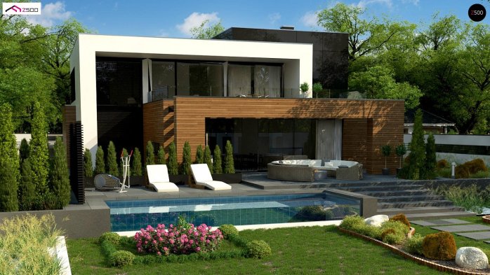 Проект дома Ux152 - 3 Двухэтажные дома в Киеве