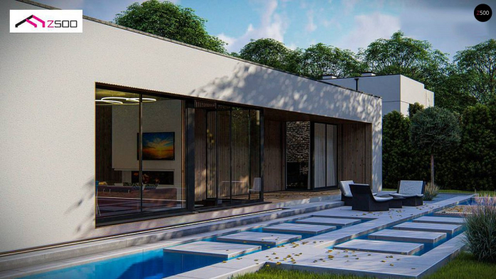 Проект дома Ux166 - 6 Одноэтажные дома в Киеве