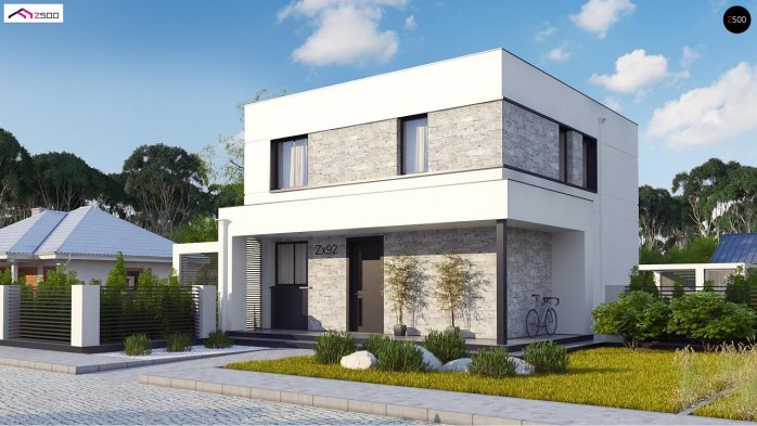 Проект дома Ux92 - 1 Двухэтажные дома в Киеве