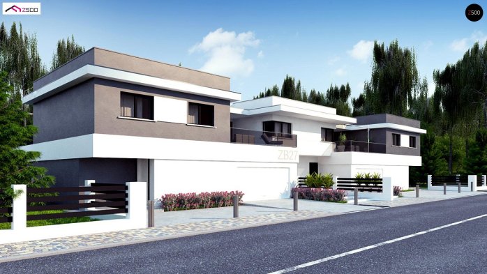 Проект дома Ub27 - 1 Двухэтажные дома в Киеве