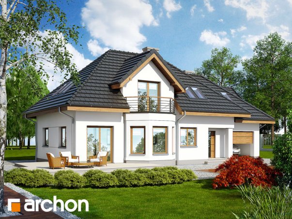 Проект дома Дом в авокадо (Г) вер.2 - 2 С мансардным этажом дома в Киеве