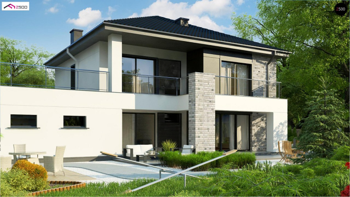 Проект дома U291 - 4 Двухэтажные дома в Киеве