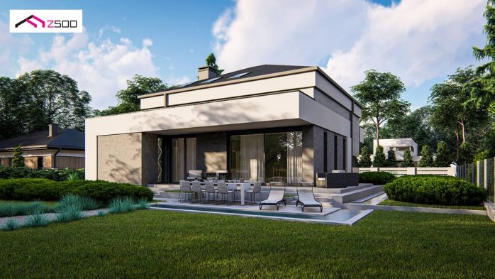 Проект дома U495 - 3 С мансардным этажом дома в Киеве