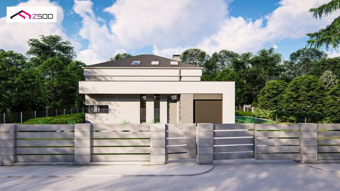 Проект дома U495 - 4 С мансардным этажом дома в Киеве