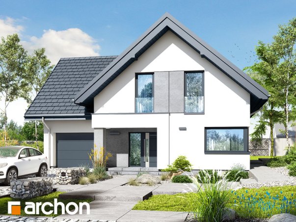 Проект дома Дом в рабатках - 2 С мансардным этажом дома в Киеве