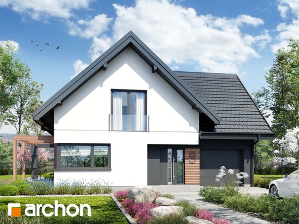 Проект дома Дом в фаворитках 2 - 1 С мансардным этажом дома в Киеве