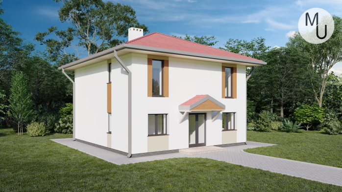 Проект дома DBMU Кларкс - 1 Двухэтажные дома в Киеве