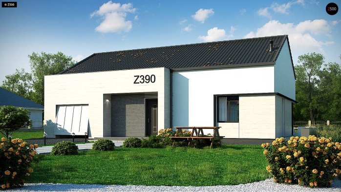 Проект дома U390 - 1 Одноэтажные дома в Киеве
