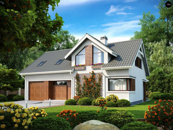 Проект дома U122 v2 - 3 С мансардным этажом дома в Киеве