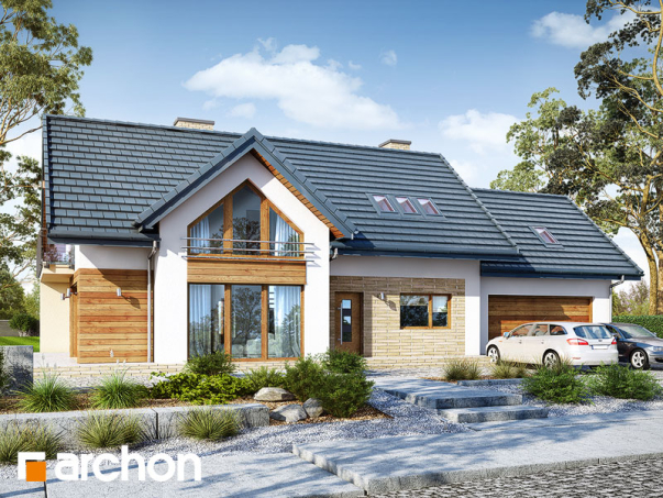 Проект дома Дом под финиковой пальмой (Г2) вер.2 - 1 С мансардным этажом дома в Киеве