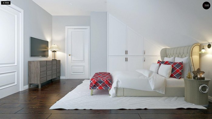 Проект дома U177 - 9 С мансардным этажом дома в Киеве