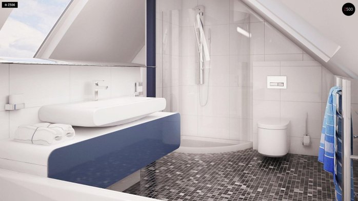 Проект дома U211 S - 19 С мансардным этажом дома в Киеве