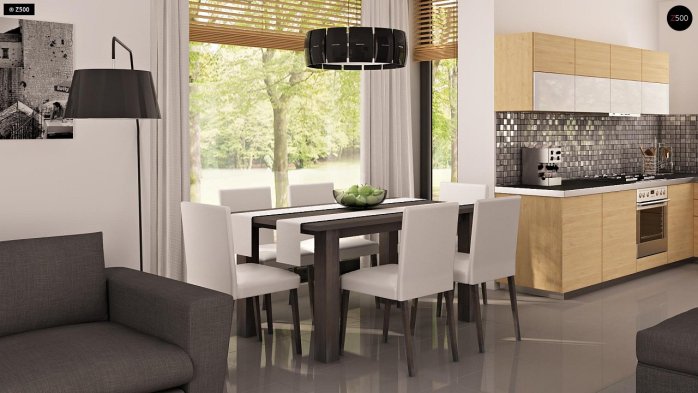 Проект дома U124 - 3 С мансардным этажом дома в Киеве