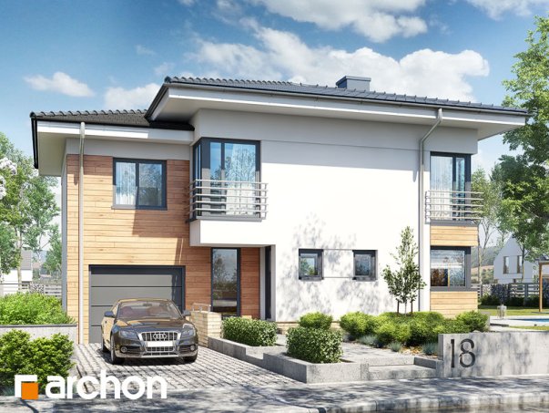 Проект дома Дом в мирте 5 - 1 Двухэтажные дома в Киеве