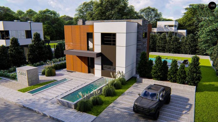 Проект дома Ux165 - 6 Двухэтажные дома в Киеве