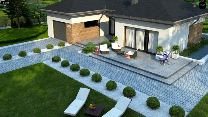 Проєкт будинку U401 - Одноповерхові дома у Києві