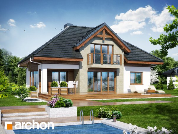 Проект дома Дом в каллатеях 5 Termo вер.2 - 2 С мансардным этажом дома в Киеве