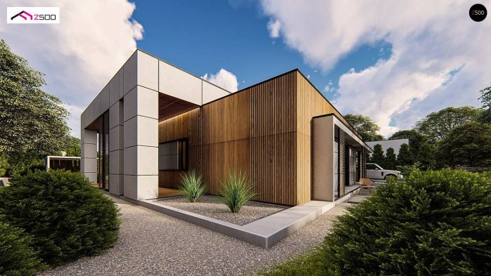 Проект дома Ux209 - 3 Одноэтажные дома в Киеве