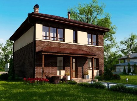 Проєкт будинку Ux24 a v1 pk