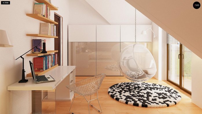 Проєкт будинку U270 - З мансардним поверхом дома у Києві