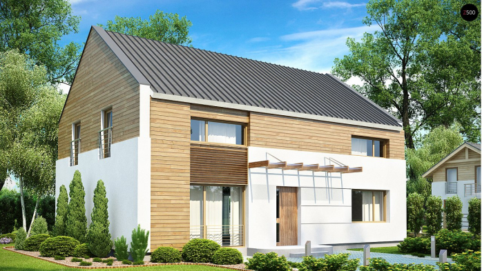 Проект дома Ux11 v2 - 1 Двухэтажные дома в Киеве