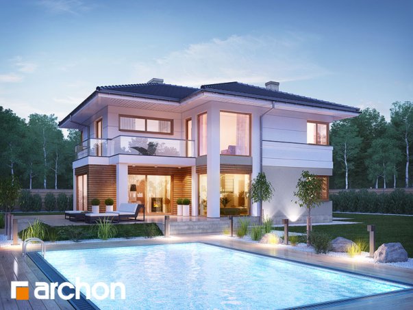 Проект дома Вилла Оливия - 1 Двухэтажные дома в Киеве