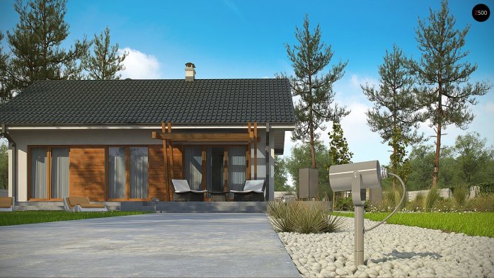 Проект дома U308 - 3 Одноэтажные дома в Киеве