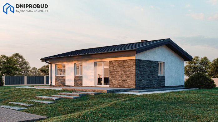 Проєкт будинку DBE 2 - Одноповерхові дома у Києві