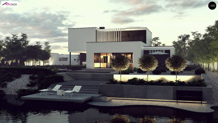 Проект дома Ux204 - 1 Двухэтажные дома в Киеве