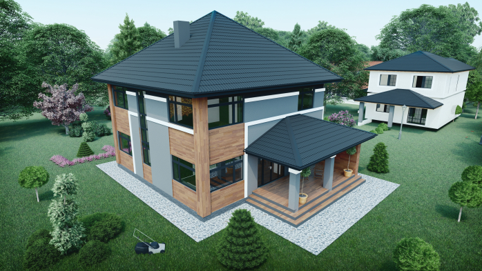 Проєкт будинку DBT 309 - Двоповерхові дома у Києві