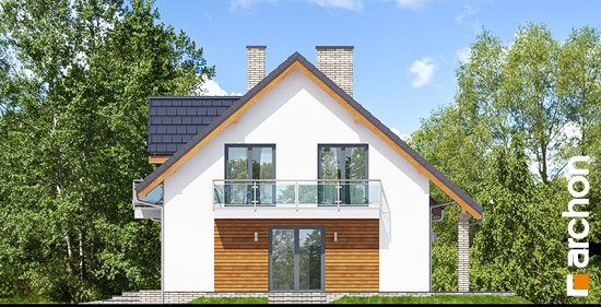 Проект дома Дом в красных кустах - 4 С мансардным этажом дома в Киеве