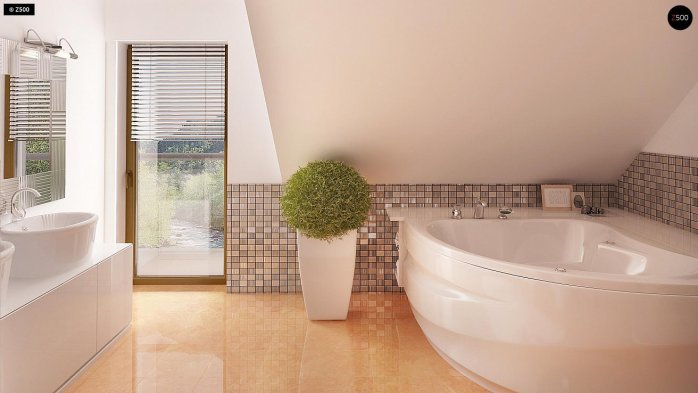 Проект дома U263 + - 10 С мансардным этажом дома в Киеве