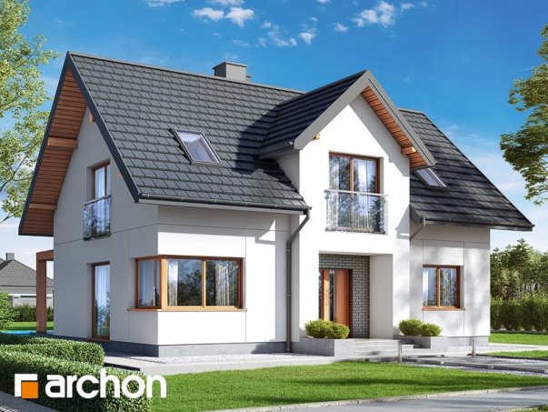 Проект дома Дом в люцерне 9 - 1 С мансардным этажом дома в Киеве