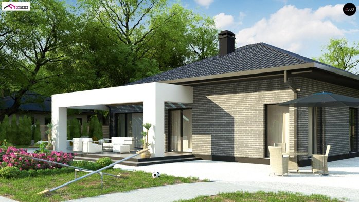 Проект дома U403 - 2 Одноэтажные дома в Киеве