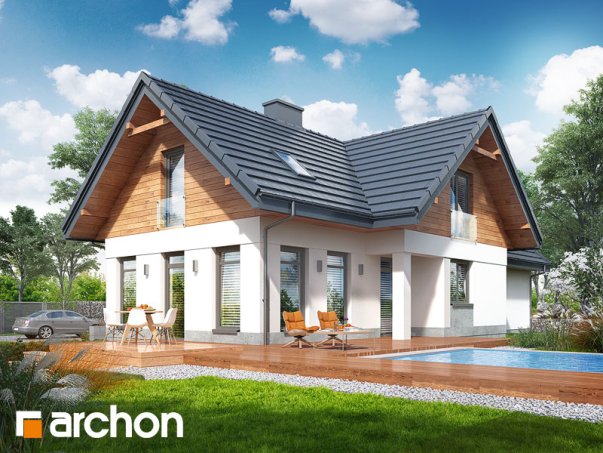 Проект дома Дом в помело (П) - 2 С мансардным этажом дома в Киеве