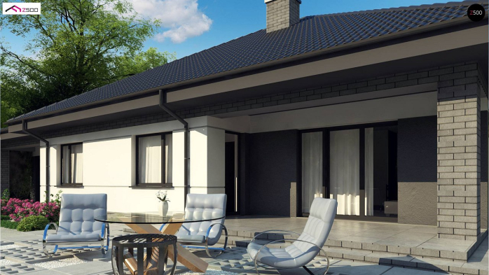 Проект дома U86 A - 4 Одноэтажные дома в Киеве