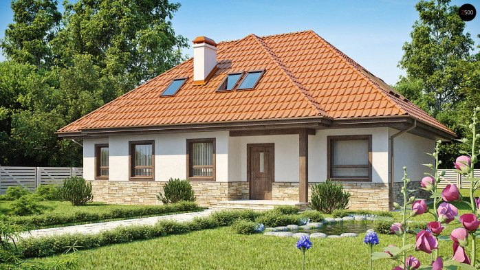 Проект дома U83 - 2 С мансардным этажом дома в Киеве