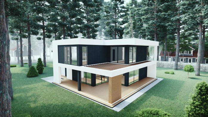 Проект дома DBT 223 - 7 Двухэтажные дома в Киеве