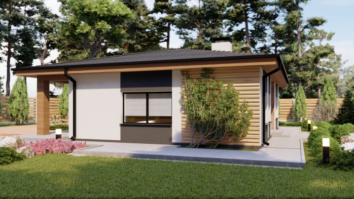 Проект дома Db 17 - 2 Одноэтажные дома в Киеве