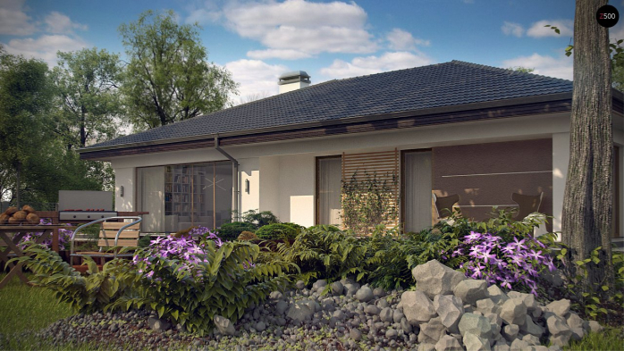 Проект дома U268 - 4 Одноэтажные дома в Киеве