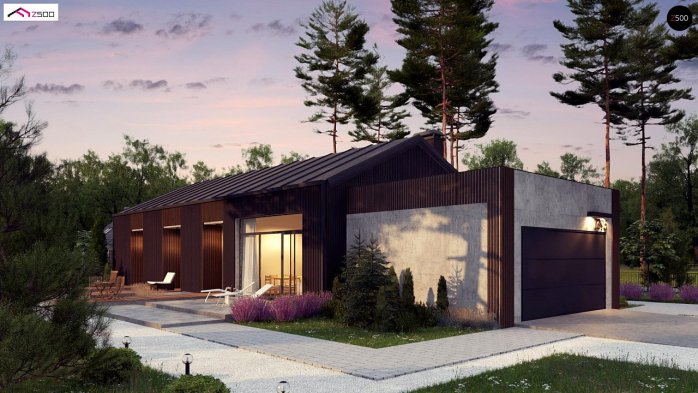 Проект дома U395 - 1 Одноэтажные дома в Киеве