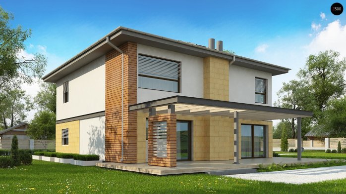 Проект дома Ux2 L v2 - 2 Двухэтажные дома в Киеве